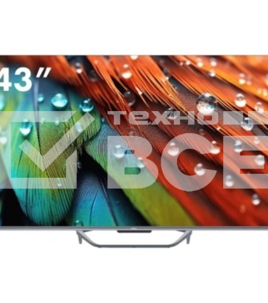 Телевизор Haier 43' DH1U8PD05RU QLED UHD серый 60Hz Android TV
