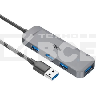 Концентратор, Netac USB Hub WF11, USB-A to USB3.0 x 4.(NT08WF11-30GR)