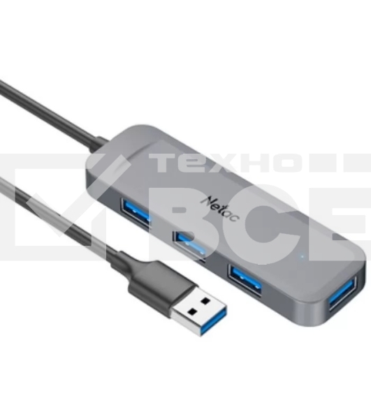 Концентратор, Netac USB Hub WF11, USB-A to USB3.0 x 4.(NT08WF11-30GR)
