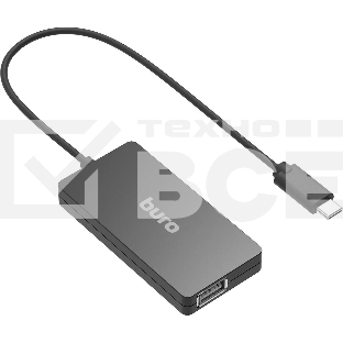 Разветвитель USB Buro BPH-C-1730 4порт. черный