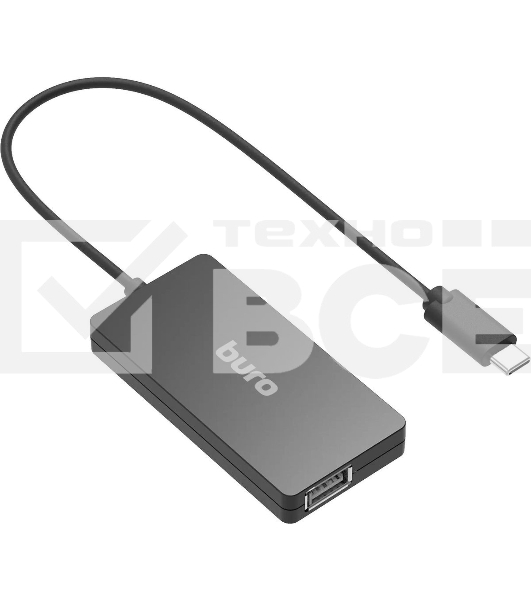 Разветвитель USB Buro BPH-C-1730 4порт. черный