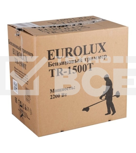 Бензиновый триммер Eurolux TR-1500T 70/2/17 2-х тактный, 1,5 кВт, ширина 255мм, бак 700мл, 7кг