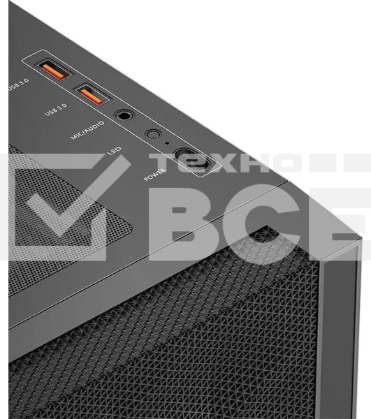 Компьютерный корпус PcCooler C3D510 BK ARGb черный без БП ATX 3x120мм 2xUSB3.0 1xUSB3.1 audio bott PSU