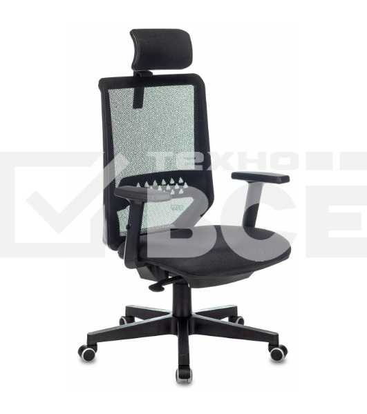 Кресло руководителя Бюрократ EXPERT TW-01 черный 38-418, сетка/ткань, с подголов. крестовина пластик