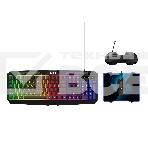 Игровой набор из проводной клавиатуры, мыши, коврика для мыши и наушников ABR KM707+M01D10, фото 1