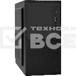 Компьютерный корпус Minitower ExeGate BAA-308U2-UNS350 (mATX, БП UNS350 с вент. 12см, 1хUSB/2хUSB 3.0, HD Audio, черный), фото 1