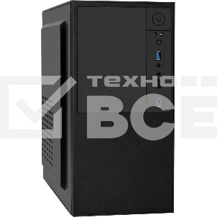 Компьютерный корпус Minitower ExeGate BAA-308U2-UNS350 (mATX, БП UNS350 с вент. 12см, 1хUSB/2хUSB 3.0, HD Audio, черный)