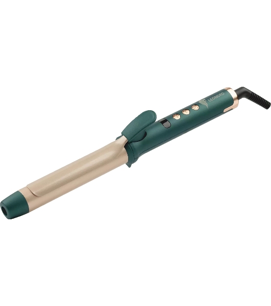 Щипцы для завивки волос Leonord LE-1209 зеленый/золотистый, 28 мм, 200 °C, 6 режимов