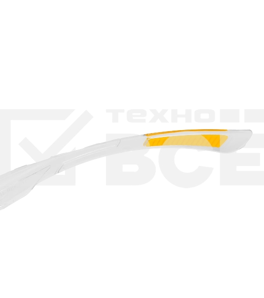 Очки защитные Denzel открытые, поликарбонатные, прозрачная линза