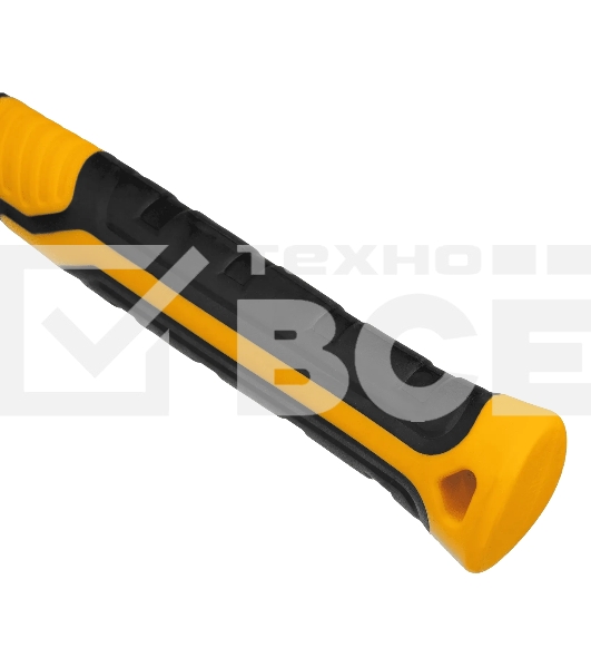 Киянка резиновая Denzel 450 г, черно-белая, фибергласовая рукоятка c TPR покрытием