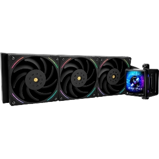 Система жидкостного охлаждения Thermalright Elite Vision 360 ARGB Soc-AM5/AM4/1200/1700/1851 черный 4-pin 27.7dB Al LCD Ret (E-VISION-360-BL-ARGB)