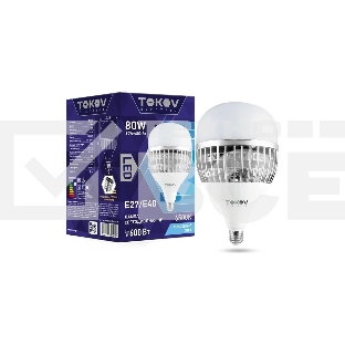 Лампа светодиодная TOKOV ELECTRIC 80Вт HP 6500К Е40/Е27 176-264В