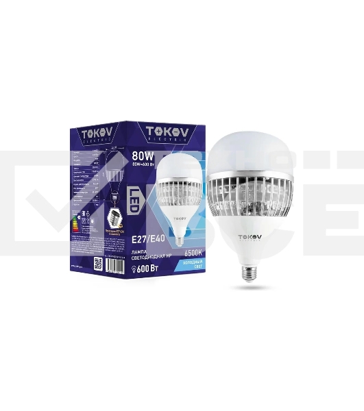 Лампа светодиодная TOKOV ELECTRIC 80Вт HP 6500К Е40/Е27 176-264В