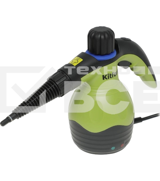 Пароочиститель ручной Kitfort KT-950 1000Вт черный/желтый