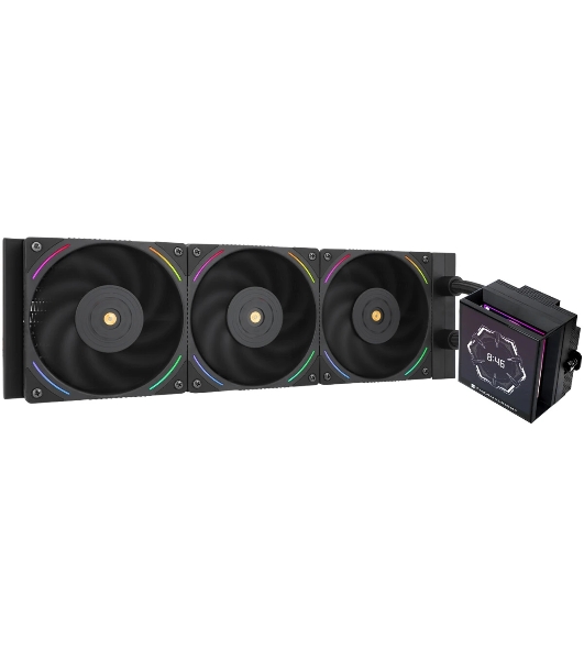 Система жидкостного охлаждения Thermalright Hyper Vision 360 ARGB Soc-AM5/AM4/1151/1200/2066/2011/1700 черный 4-pin 29.6dB Al LCD Ret (H-VISION-360-BL-ARGB)