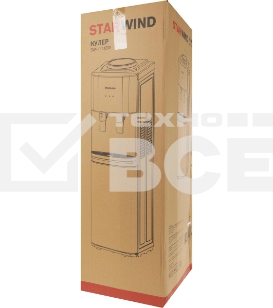 Кулер Starwind SW-1113EW напольный электронный белый