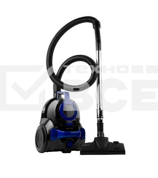 Пылесос Rombica MYCLEAN SECTOR NBL18D02 черный/синий, 360/1800 Вт, уборка сухая, пылесборник контейнер, 2.5 л