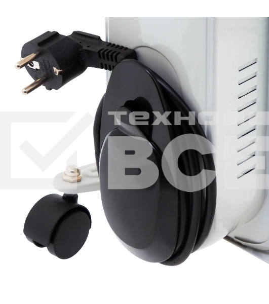Масляный обогреватель MTX OCH-1500, белый, 1500 Вт, 15 м2, термостат