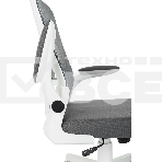 Кресло компьютерное Бюрократ ASTER N-W TW-04 Neo Grey темно-серый, сетка/ткань, крестов. пластик, пластик белый, фото14