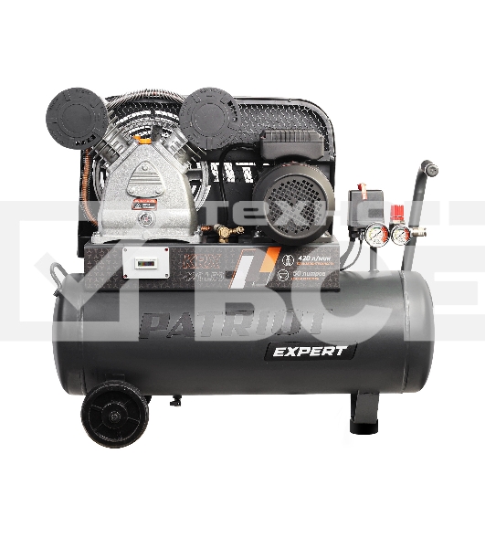 Компрессор PATRIOT KRX 420 L50, поршневой, ременной, масляный, 420 л/мин, 50 л, 10 бар, 2.2 кВт, 230 В