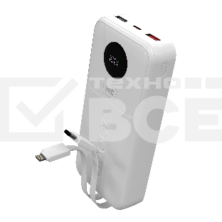 Портативный аккумулятор MORE CHOICE (4620202552822) PB35-20 20000mAh 2USB+1Type-C 3.0A 22.5W+PD20W+QC3.0, белый