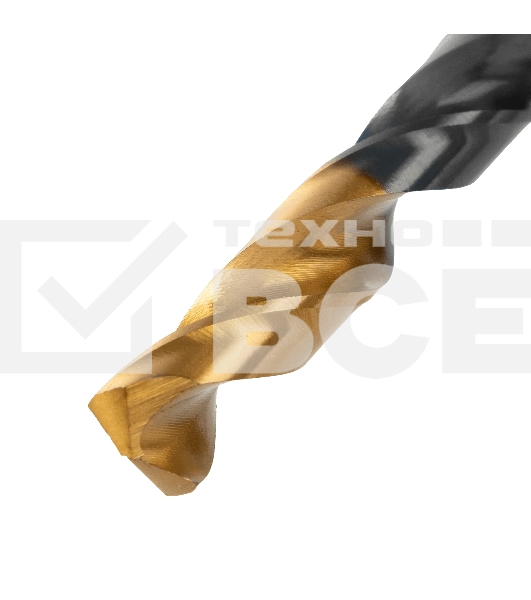 Сверло по металлу Denzel 9 мм, HSS-Tin, Golden Tip, 8 шт.