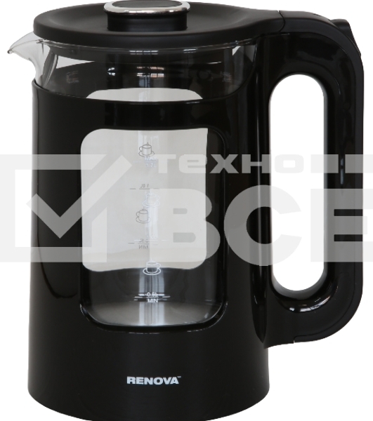 Чайник электрический Renova KT17G-11B Термостойко стекло