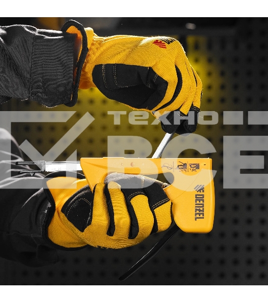 Степлер пластиковый Denzel скобы в комплекте, тип 53, 6-10 мм