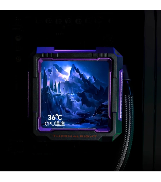 Система жидкостного охлаждения Thermalright Frozen Warframe PRO 360 ARGB Soc-AM5/AM4/1200/1700/1851 черный 4-pin 29.8dB Al LCD Ret (F-WFRAME-PRO-360-BL-ARGB)
