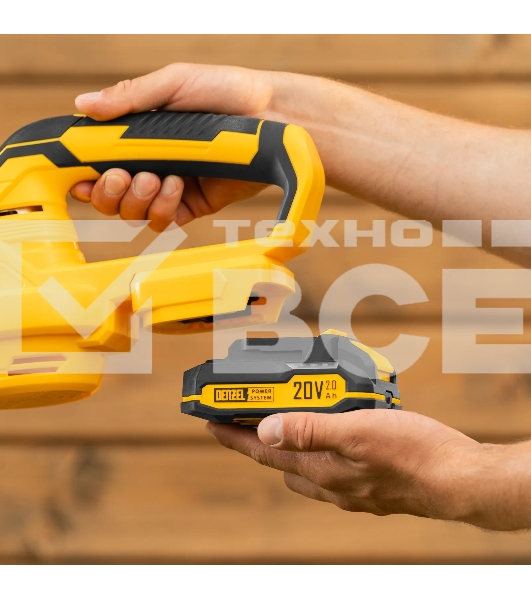 Воздуходувка аккумуляторная Denzel AB-500, 60 м/с, 500 м3/ч, Li-Ion, 20 В