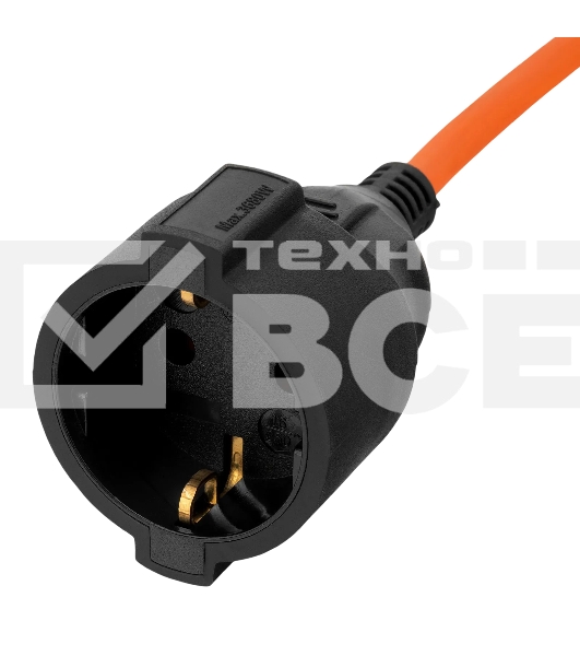 Удлинитель-шнур силовой Garden Series Denzel ПВС, 10 м, 1 розетка, 3x1 мм