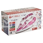 Утюг ВАСИЛИСА У3-2000 белый с сиреневым (2000 Вт. Тефлоновое покрытие подошвы. Индикатор нагрева утюга. Терморегулятор. 3 режима: сухое глажение, отпаривание, разбрызгивание воды. Возмож-ть регулировки степени отпаривания /вертикального отпаривания. Паров, фото2