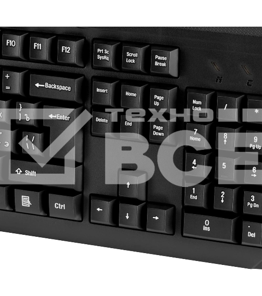 Клавиатура Oklick 170M проводная, USB Type-A, чёрный