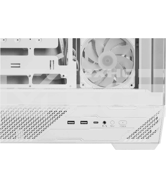 Компьютерный корпус MSI MAG PANO 130R PZ White 2xUSB 3.2 Gen 1, 1xUSB 3.2 Gen2 Type-C, 3x120мм ARGB Reverse Blade Fan, 1x120мм ARGB Fan, 1 to 3 Fan PWM Splitter, Tempered Glass Window
