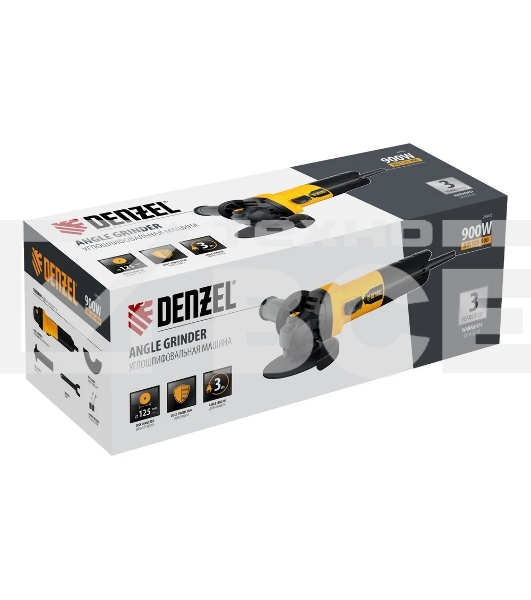 Угловая шлифовальная машина Denzel AGL125-900, 900 Вт, 125мм, 11000 об/мин