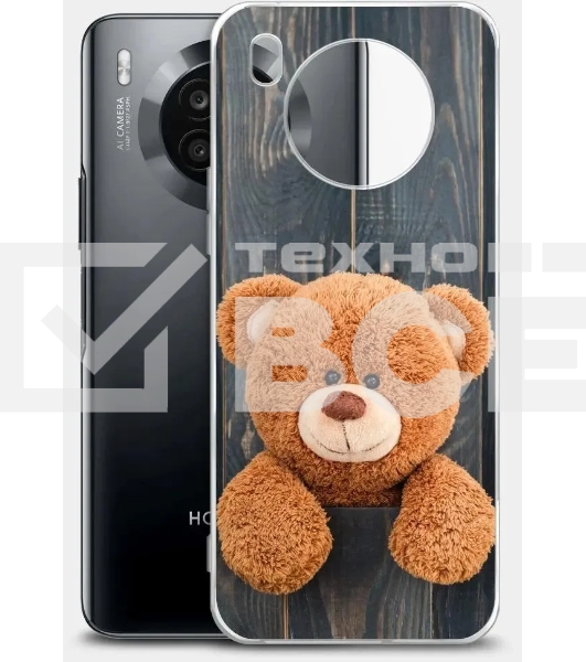 Чехол (клип-кейс) BoraSCO для Honor 50 Lite ArtWorks прозрачный/рисунок (51284)