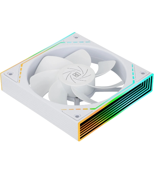 Кулер для корпуса Thermalright TL-M12RW Reverse (124x120x25mm, 4-pin PWM, ARGB, 42.6CFM, 23.2dBA, 1500RPM, White)