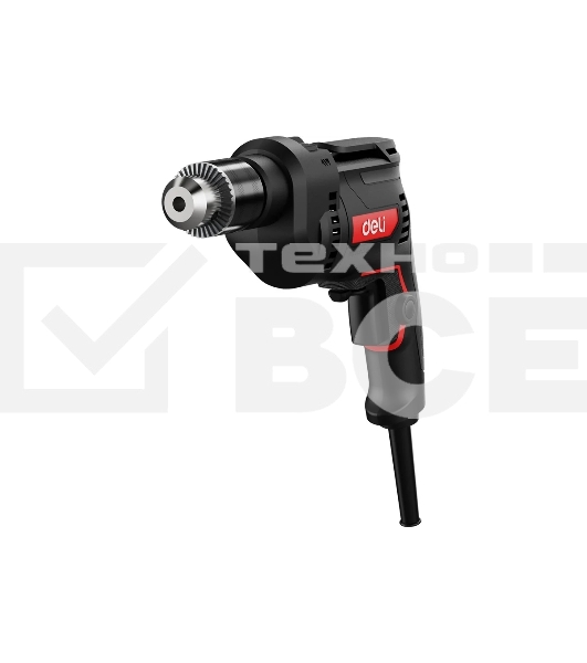 Дрель Deli DE-CZ13-1E, 680Вт, сетевая, ударная