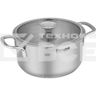 Кастрюля Rondell Modern RDS-1747, 2.8л, 20см, с крышкой, стальной