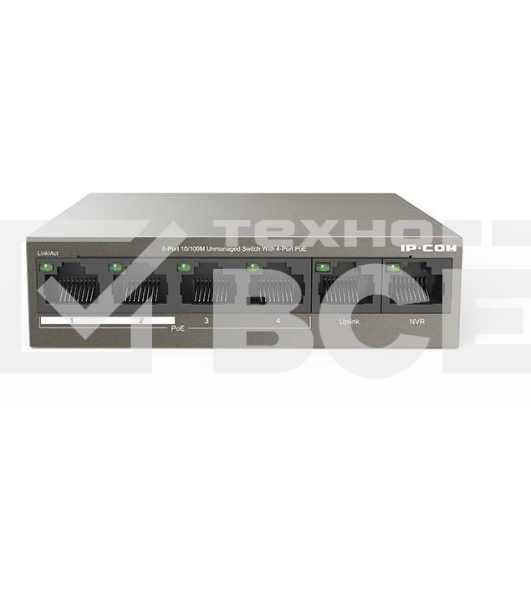 Коммутатор IP-COM F1106P-4-63W 6PORT 4POE