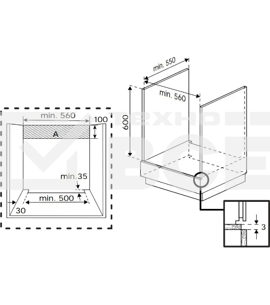 Встраиваемый духовой шкаф электрический Beko BBIM13300X черный