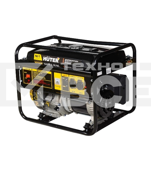 Электрогенератор бензиновый Huter DY5000L, 4.5 кВт, 70 дБ, 72 кг