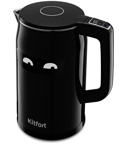 Чайник электрический Kitfort КТ-6154 1.7л. 2200Вт черный (корпус: нержавеющая сталь/пластик)