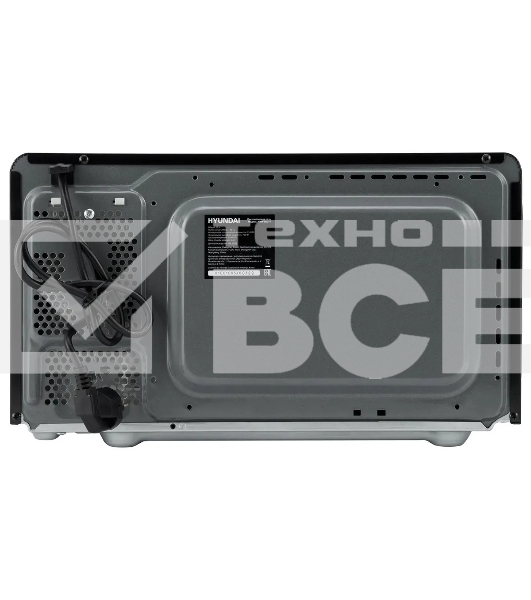 Микроволновая печь Hyundai HYM-D2074 черный/серебристый, 20 л, 700 Вт, переключатели - кнопки/поворотный механизм