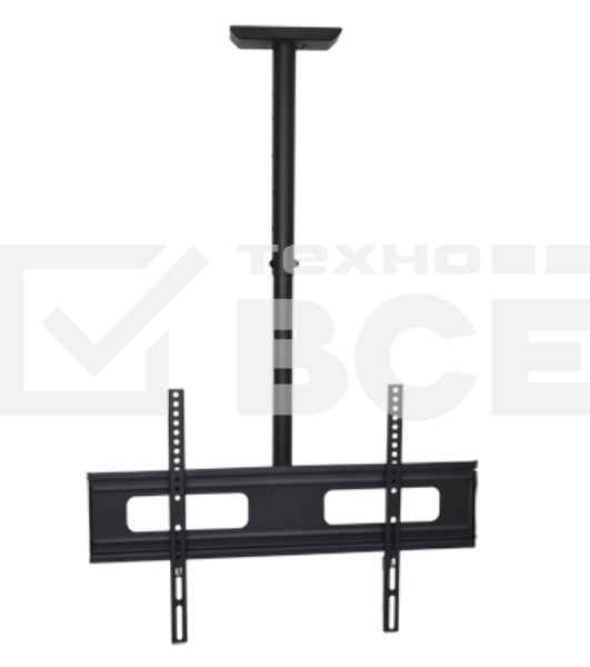 Потолочное крепление Wize Pro CU6560A для дисплеев 37 75, Max VESA 600x400, наклон -3°/+10°, поворот 360°, длина штанги 91-150 см, до 50 кг, черный