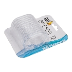 Набор колец для шторы в ванную РЫЖИЙ КОТ овальные, прозрачные, 12 шт (103955), фото2