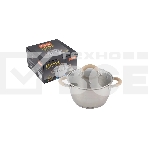 Кастрюля MALLONY Fortuna нержавеющая сталь, со стеклянной крышкой, матовый корпус ручки с силиконом, 2,5 л, фото4