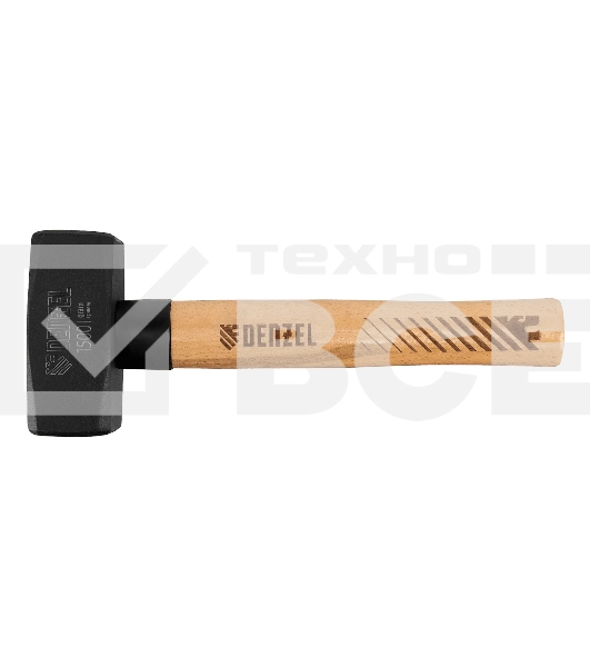 Кувалда Denzel 1500 г, кованая головка, буковая рукоятка