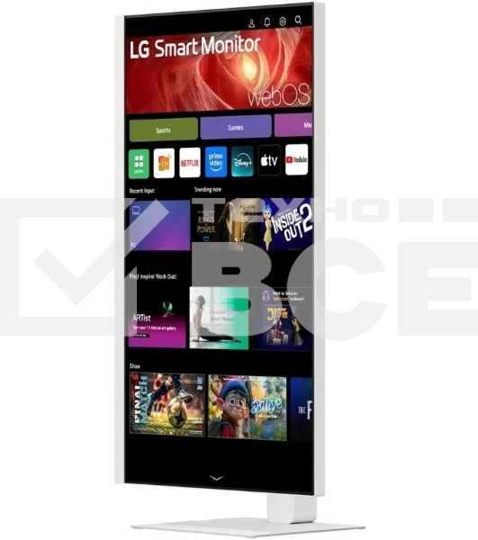 Монитор 31.5' LG 32U850SA-W IPS 3840x2160, 60 Гц, 5 мс, 16:9, 400 кд/м², 2xHDMI 2.0, USB-C (90 Вт), USB Hub (3x USB 3.0), 3.5 Jack, HDR10, динамики (2x5 Вт), веб-камера, Smart TV (webOS 24), Wi-Fi, Bluetooth, VESA 100x100, белый