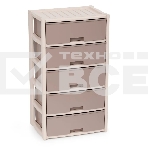 Комод Альтернатива М8760 Колорит 5 секции, бежевый, широкий, фото 1